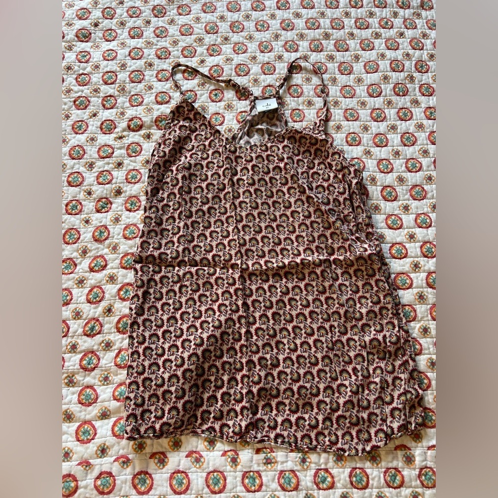 EUC CAbi Poem Floral Racerback Cami Tank size XS